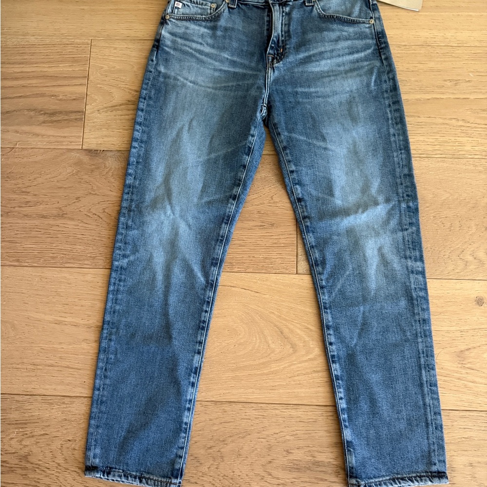 AG Adriano Goldschmied Women's Boyfriend Blue Jeans